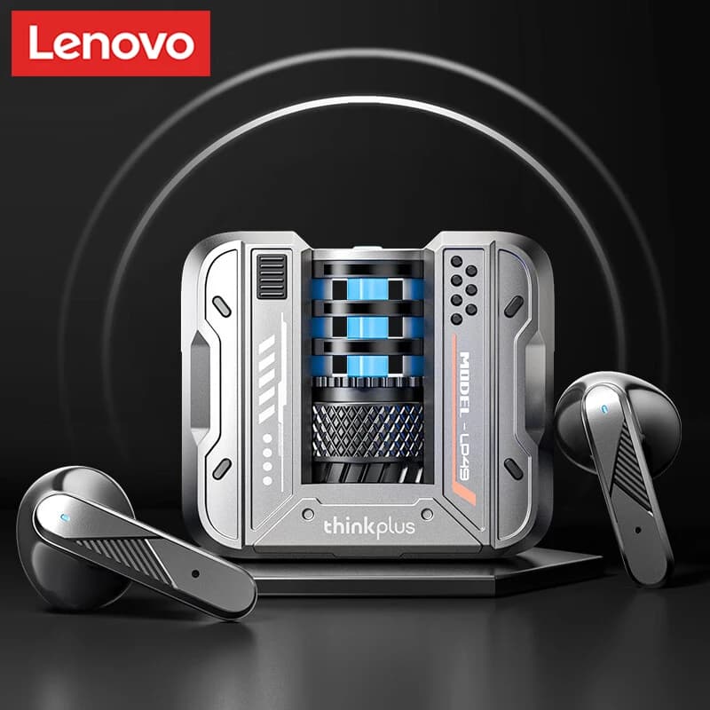 Cuffie da Gaming Lenovo Choice, Auricolari Wireless Bluetooth 5.4, Cuffie Sportive con Suono HIFI, Chiamate HD, Modello LP49