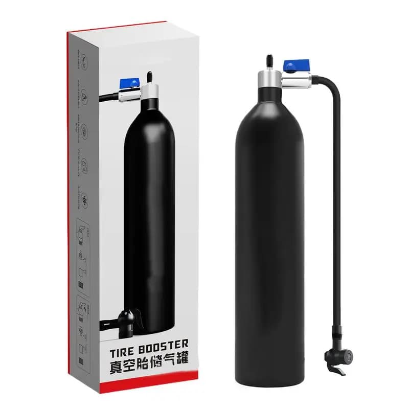 Gonfiatore per pneumatici Cilindro per serbatoio per pneumatici sottovuoto portatile 200PSI Pompa per compressore per pneumatici portatile Gonfiatore per vuoto per biciclette da strada di montagna