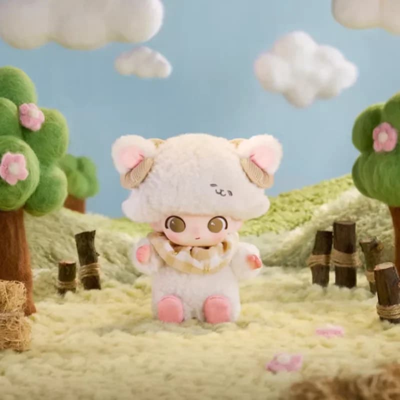 POP MART DIMOO The Secret Theatre Club Series Ciondolo in vinile e peluche Blind Box Guess Bag Mystery Box Giocattoli Bambola Anime Figure da Scrivania