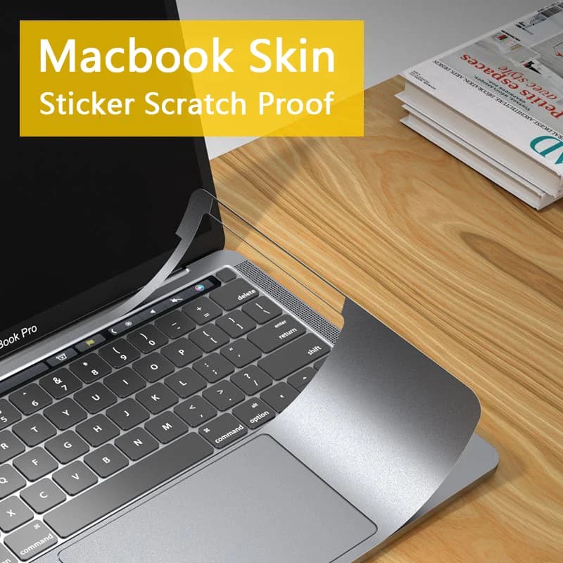 Copertura adesiva antigraffio per laptop per Macbook Air 13 A2337 A2681 M1 M2 2022 Pro 14 16 A2442 A2779 A2485 A2780 2021 2023 Pelli impermeabili Antigraffio Film protettivo anti-impronta