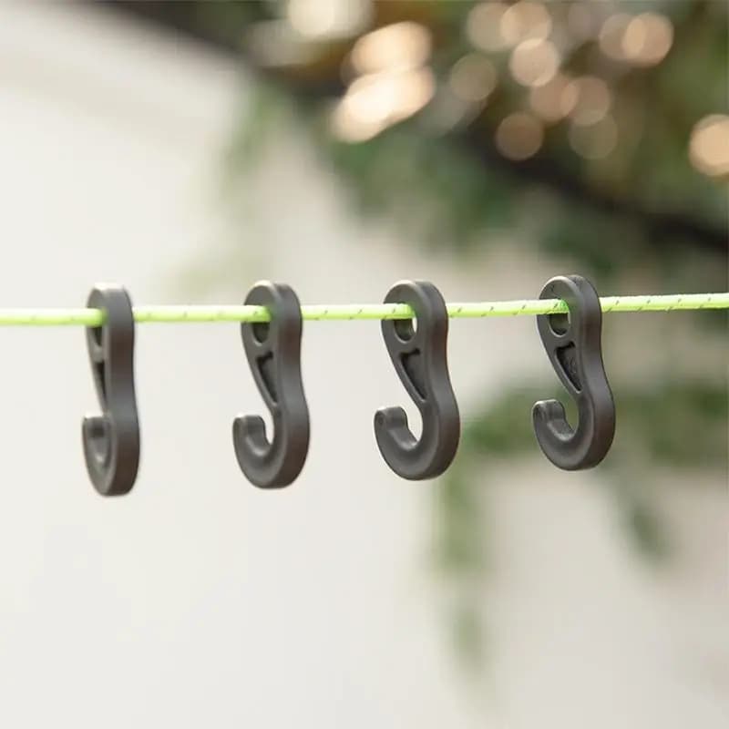 10 pcs S-forma Tent Tent Camping Hooks Grippers Rastrelliere Tool Tent Hooks For Clothes RV Tent Hooks Light Hooks For Caravan Camper