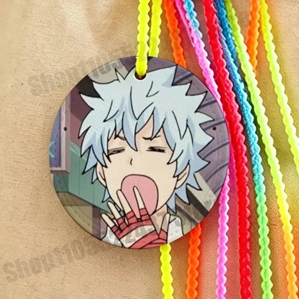 The D-Disastrous Life of Saiki K Name Address Plate Leather Luggage Tag Chain for Fit Travel Bag Backpack Business Bags ID Strap