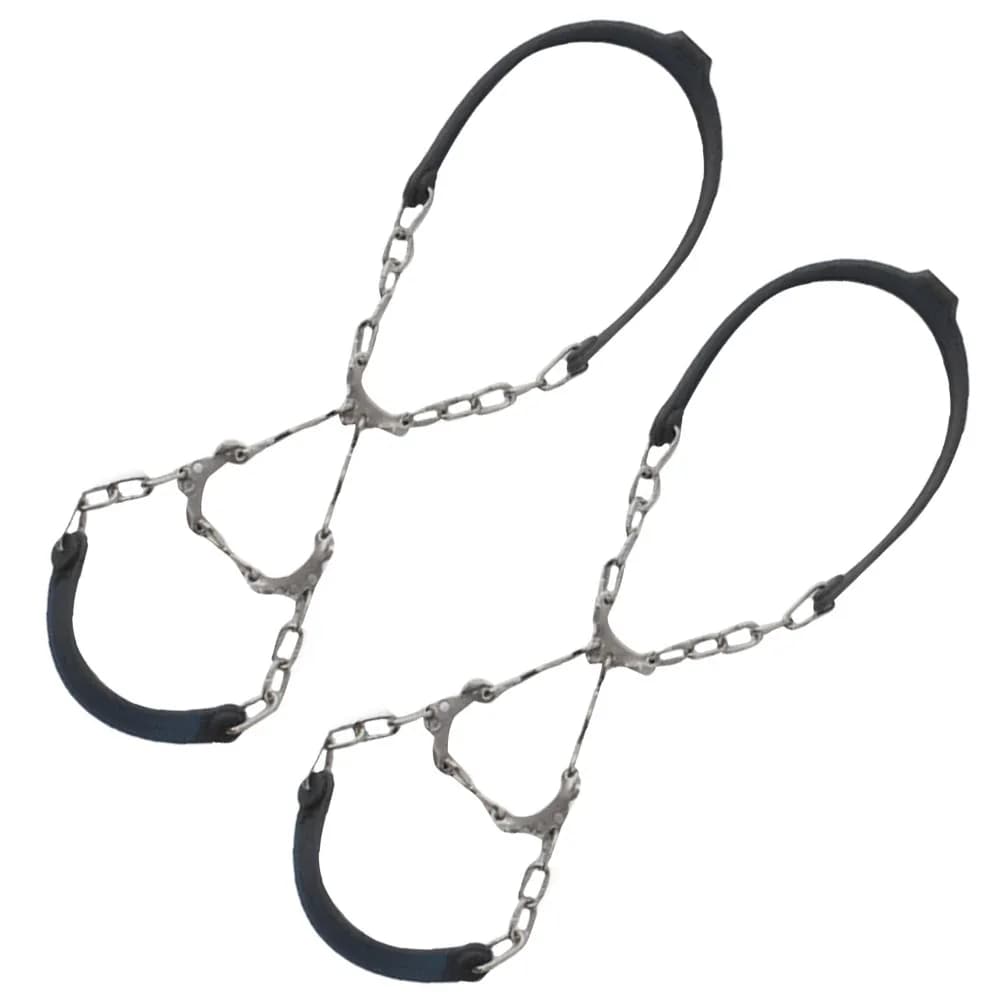 2Pcs Hiking Spikes Ice Crampons for Shoes and Boots Reusable Anti-Slip Shoe Grippers for Winter Outdoor Enthusiasts Workers