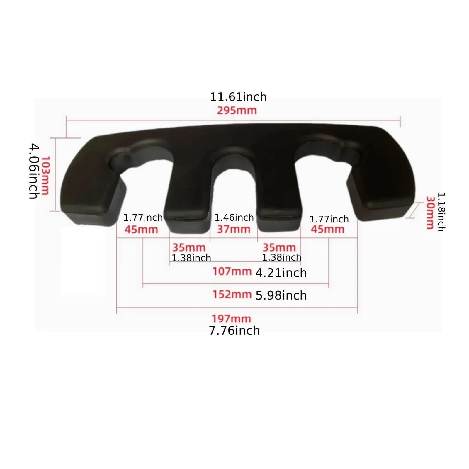Black Weight Stack Adapter Plate 2.4kg Gym Pin Weight Stack Solid Plate Add on for Resistance Training Fitness Equipment