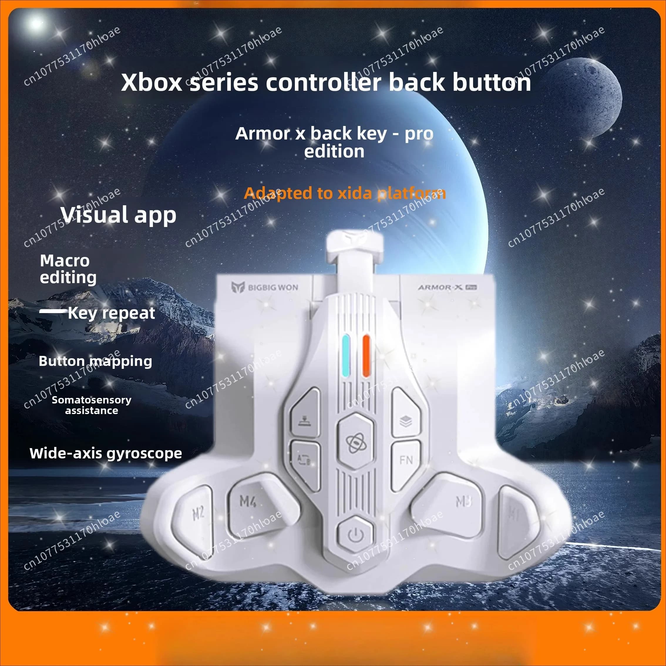 Ricevitore Wireless X-Back Key per Warframe, Accessorio Macro Controller per Tasti Posteriori Specifici per Controller Xbox Series, Versione Standard