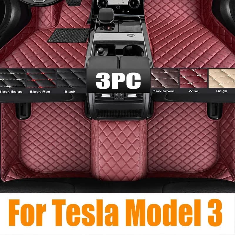Nuovo Per Tesla Modello 3 Highland Pedane 2024 Accessori Auto TPE Tappetini Auto Impermeabili 0601