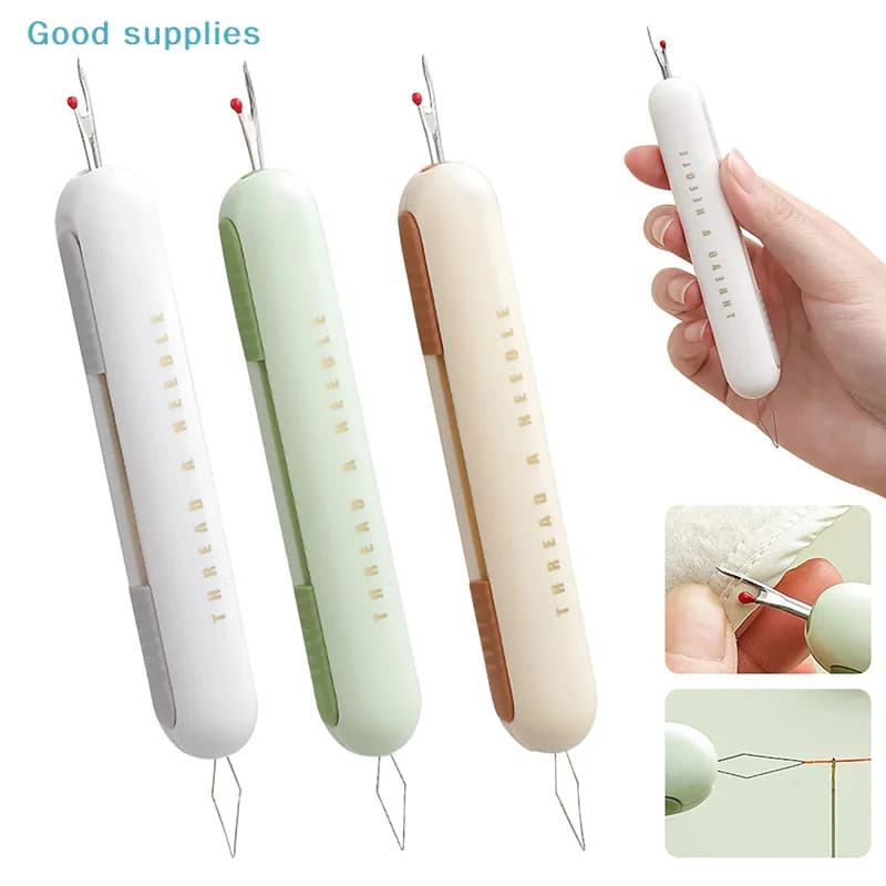 2 in 1: Infilacuci e Apri-cuciture, Strumento Manuale per Cucito Domestico, Accessori per Cucito