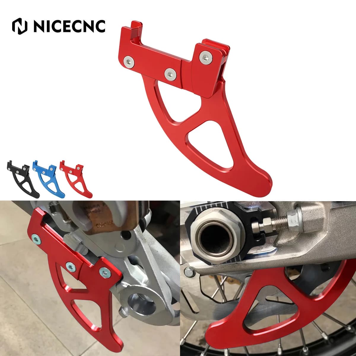 NICECNC Per 2023 2022 GasGas EC 300 EC 250 EC 300F 250F Husqvarna TE 300 300i FE 450 350 Moto Disco Freno Posteriore Della Copertura Della Protezione