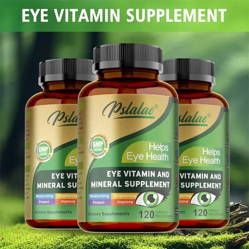 Supplement of eye vitamins to lutein: maintains healthy eye function, relieves eye fatigue, improves visual clarity, for health of eyes