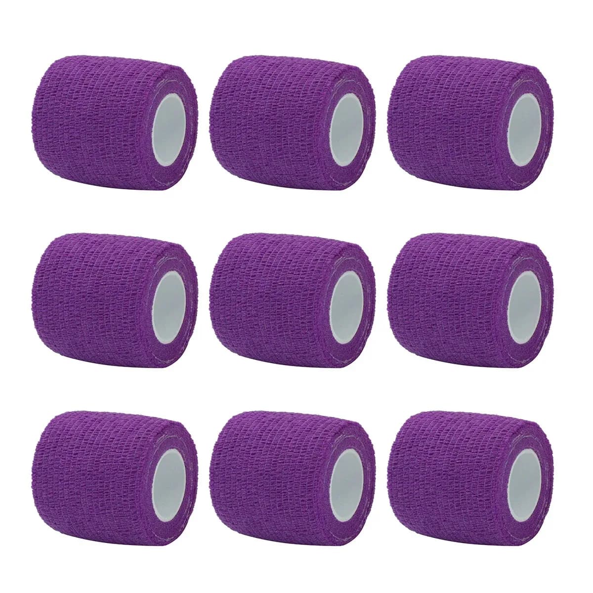 1/6/10/12/20/24 pezzi viola sport autoadesivo fasciatura elastica nastro avvolgente elastoplast per cuscinetti di supporto del ginocchio palmo della caviglia del dito