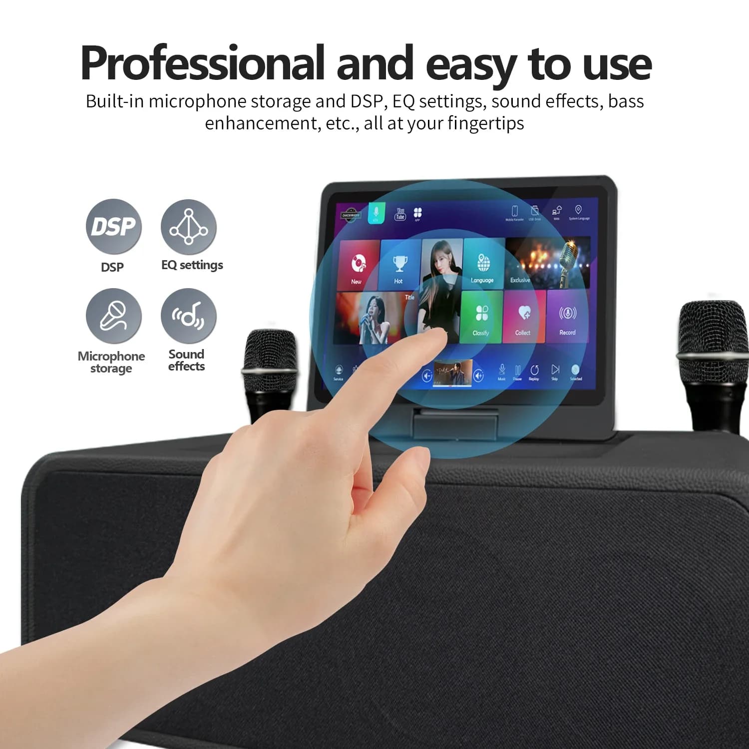 Nuova Macchina per Karaoke Cinese 2025 KV-M11, Lettore Karaoke con Schermo Touch Capacitivo da 10,1 Pollici