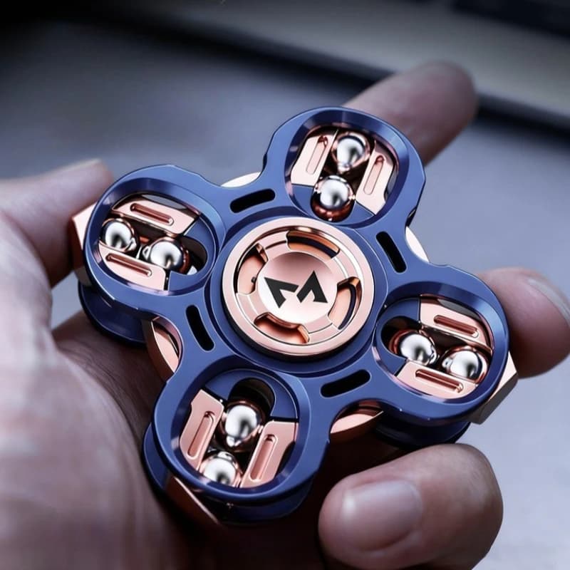 Cuscinetto a sfere in metallo Fidget Spinner EDC Punta luminosa della punta delle dita Punta rotante Miglior mano Spinner Giocattolo antistress Adulti Anti ansia