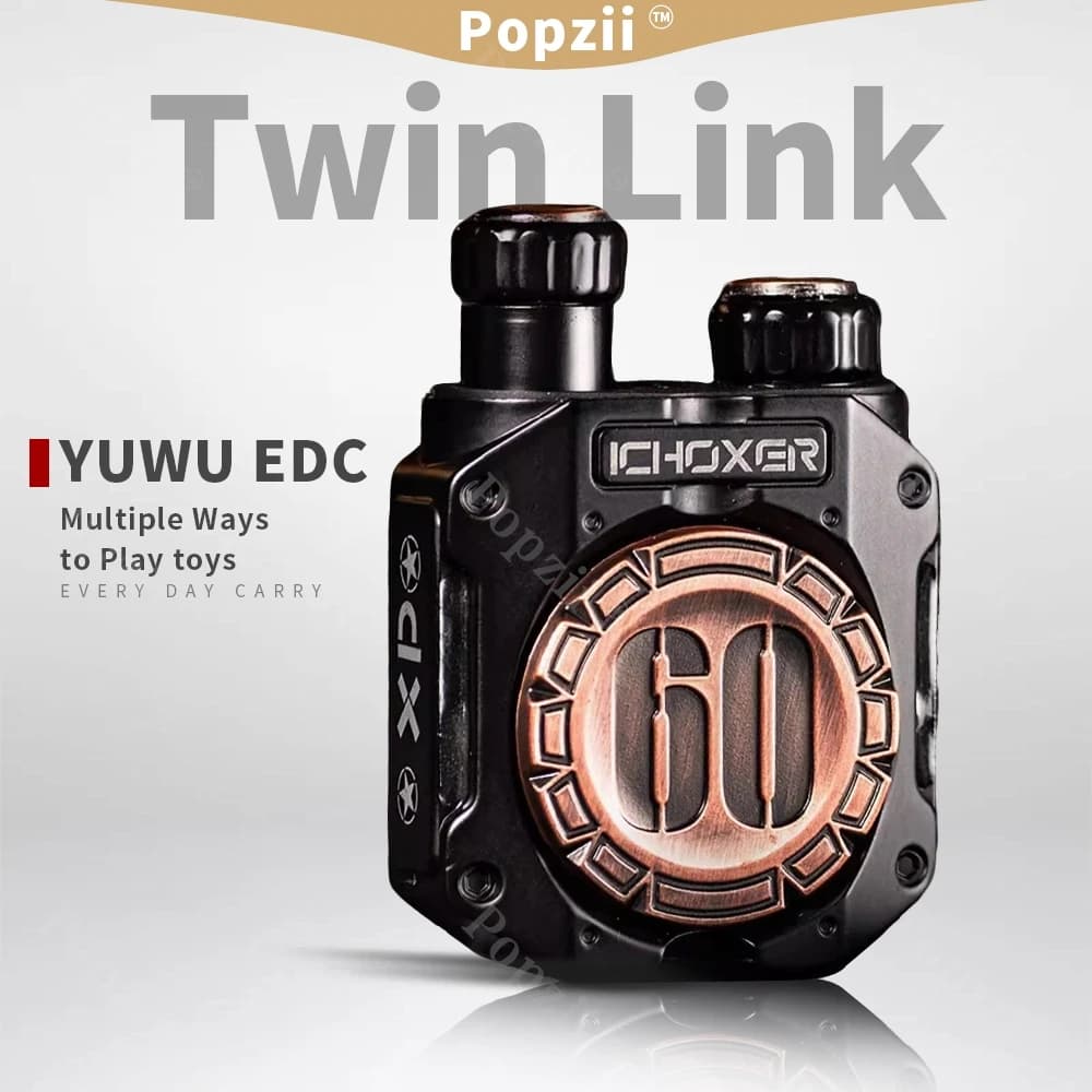 YUWU EDC Twin Link Snap coin Fidget spinner Modi multipli per giocare Giocattolo agitarsi Cool Gadget Adulti Giocattoli antistress