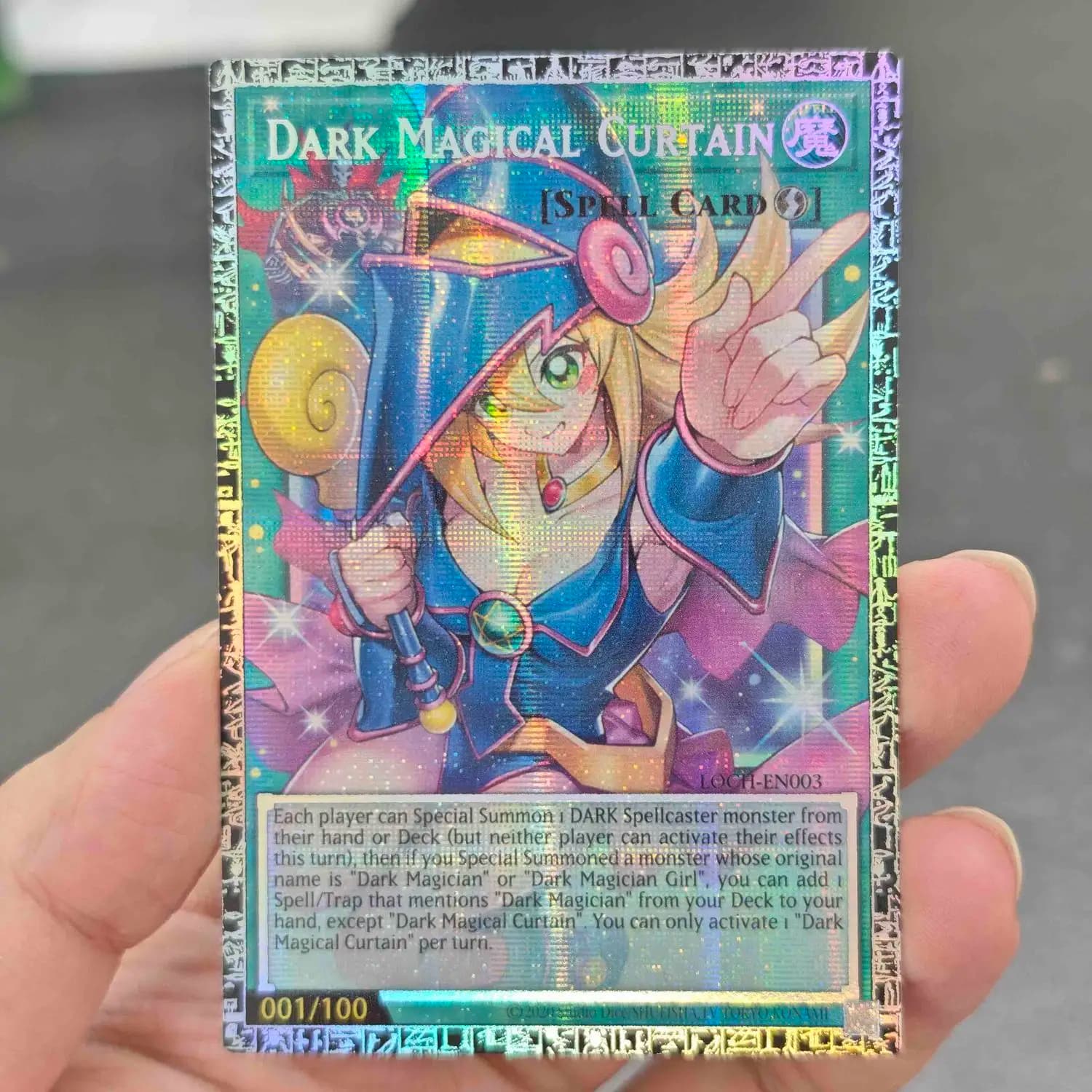Nuovo Yu-Gi-Oh! Carta da Collezione Universale GMR-OF Edizione Limitata Dark Magical Curtain DIY English LOCH PSER/N Gioco Giocattolo Regalo