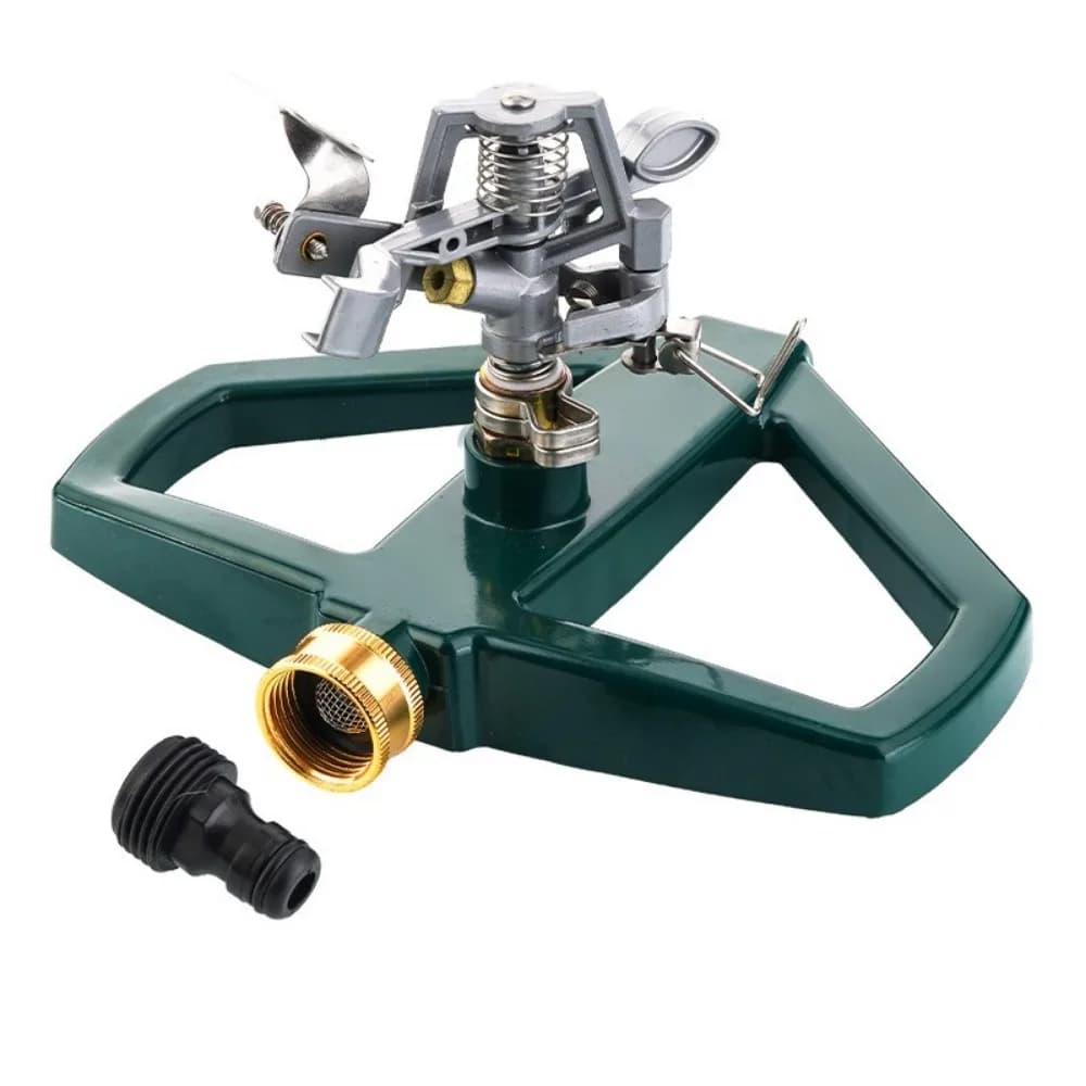 360 ° Irrigatore Rotante per Giardino in Lega di Zinco, Sistema di Irrigazione Automatico Rotante