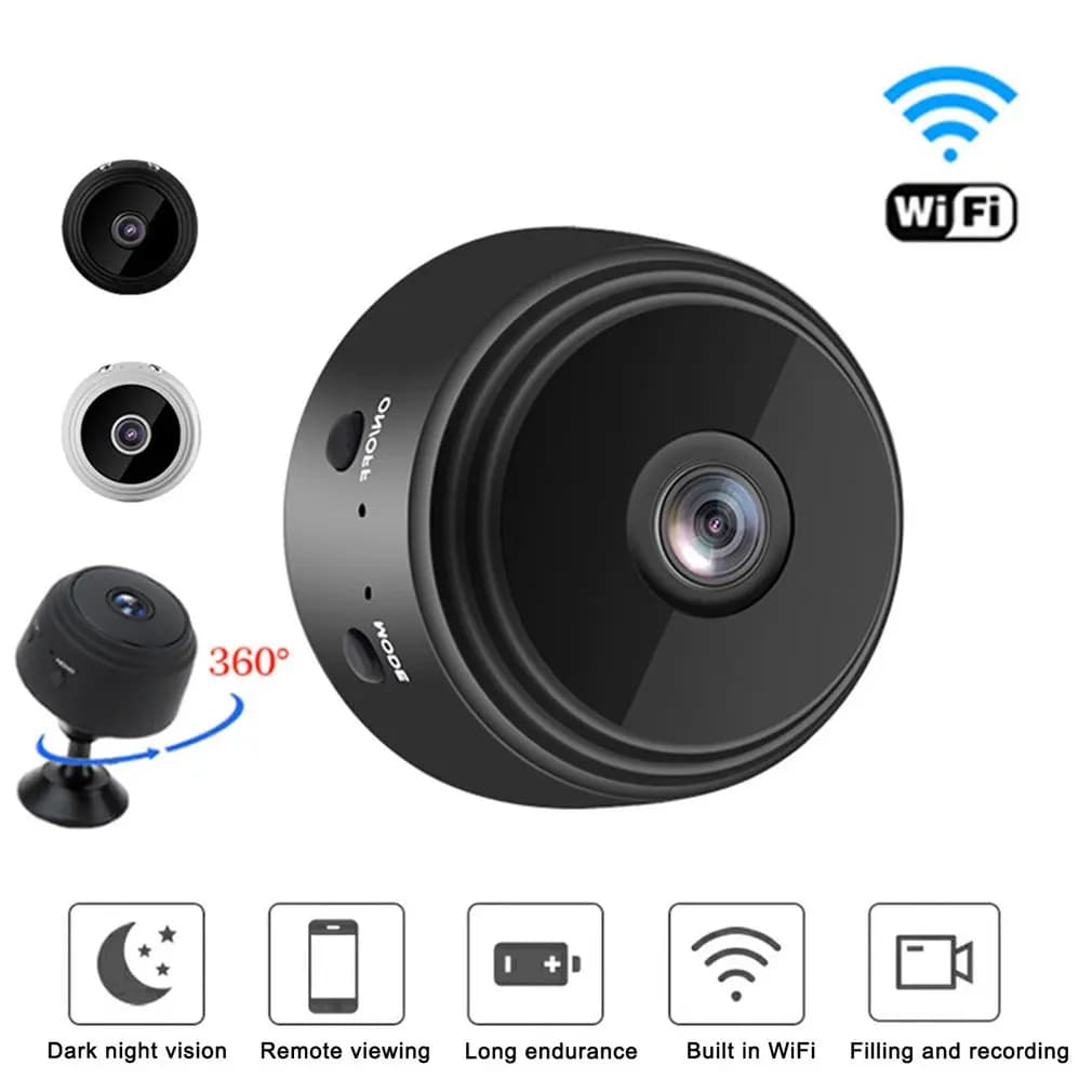 Mini telecamera wireless A9 Micro Home Video CCTV Sorveglianza di sicurezza con sensore Camara IP Wifi CMOS a infrarossi Allarme telefonico da 2 MP