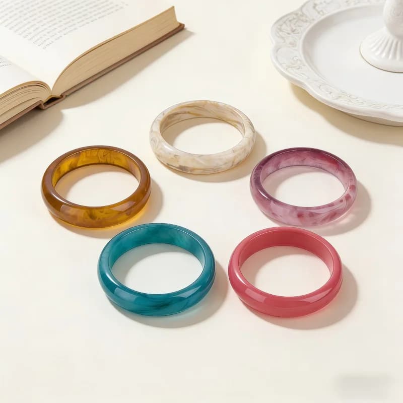 European and American resin bracelet NYU Dongdaemun same trendy fashion versatile resin jewelry bracelet