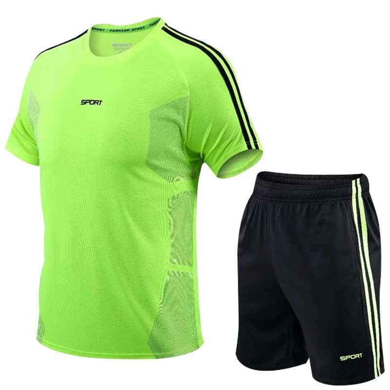 Tuta sportiva da uomo nuova PALESTRA abbigliamento fitness set da allenamento per calcio maglia da jogging tuta da uomo tuta sportiva da corsa