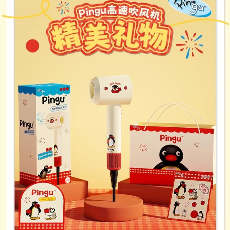 New Penguin Shape Hair Dryer with Negative Ions, Antistatic, Rapid Drying, Fashion Beauty Tool, Lovely Gift