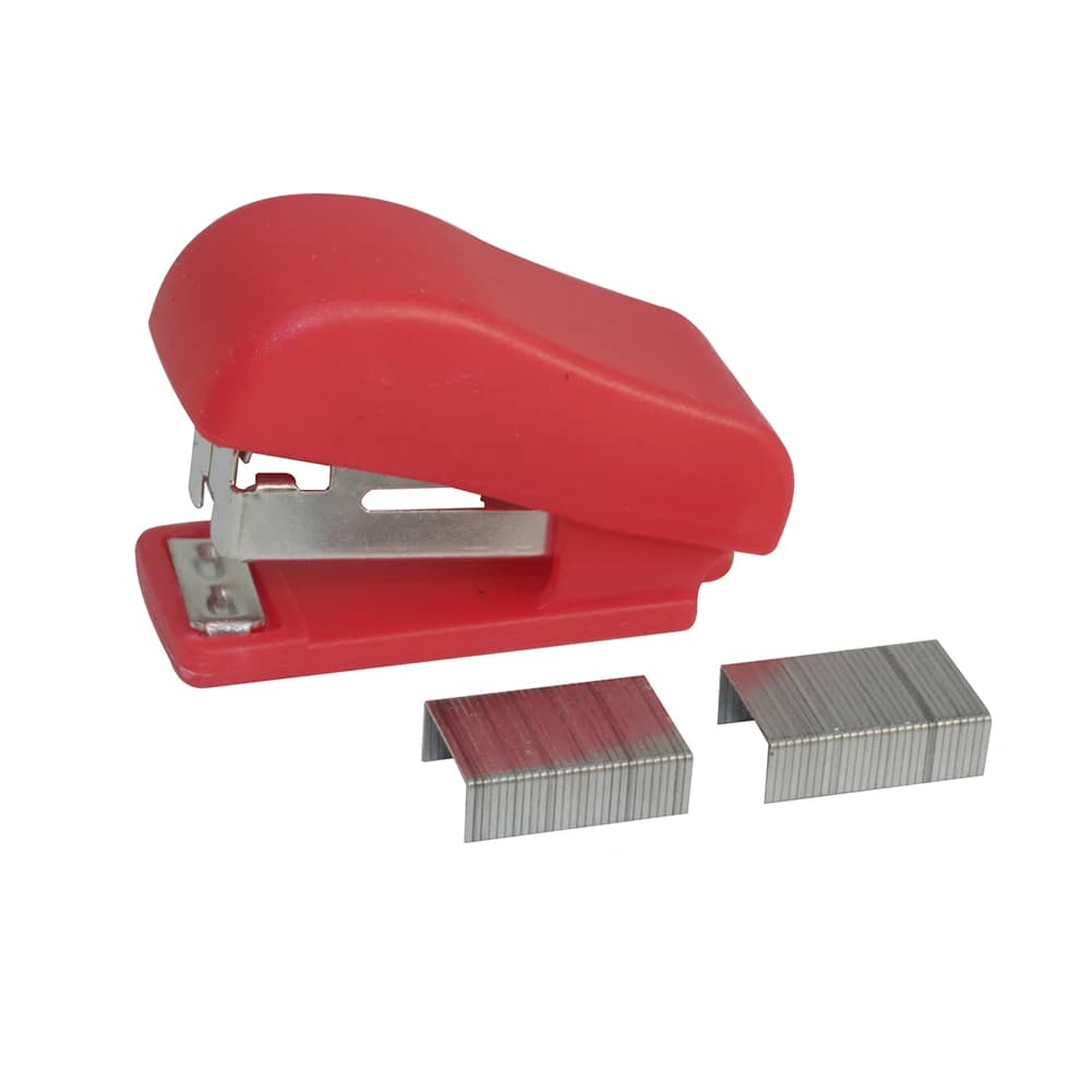 1 pz cucitrice solida cancelleria per ufficio carino mini senza cucitrice uso studente piccolo plastica portatile per n. 10 graffette