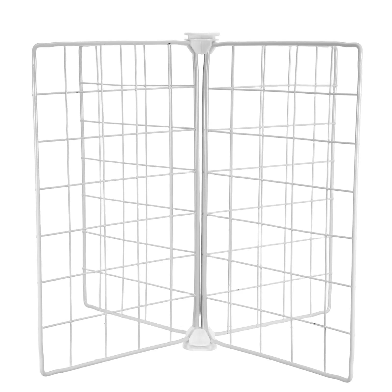 Metal Fridge Divider Iron Freezer Partition Wire Board Breathable Adjustable Organizer for Refrigerator Freezer Storage