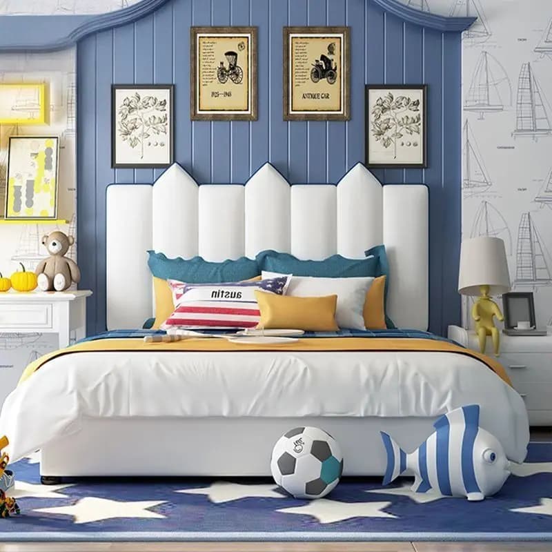 Normal White Kids Beds Minimalist Simple Luxury Wooden Custom Kids Beds Single Design Modern Lettino Per Bambini Furniture Home