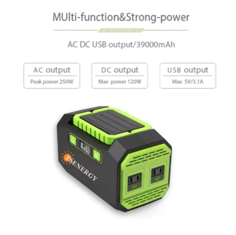 Nuova Stazione di Alimentazione Solare Portatile ZKYC A2-200W con Batteria agli Ioni di Litio da 200W, MPPT, Avviatore di Emergenza, Onda Sinusoidale Pura, Compatibile EU/US/UK