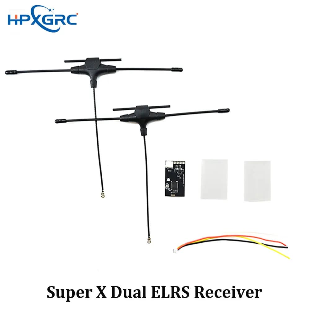 HPXGRC Super X Ricevitore doppio ELRS Banda di frequenza 2.4G + 915M con chip LR1121 per RC FPV Racing Freestyle Drone