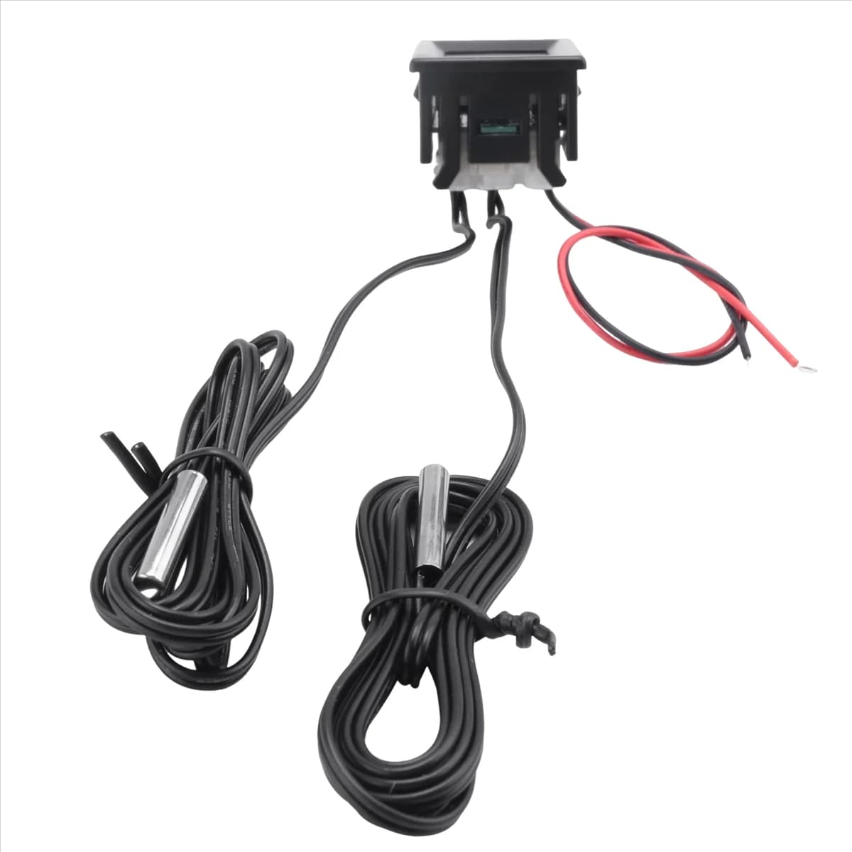 Thermometer with red double LED digital display 0.56 inch waterproof temperature sensor