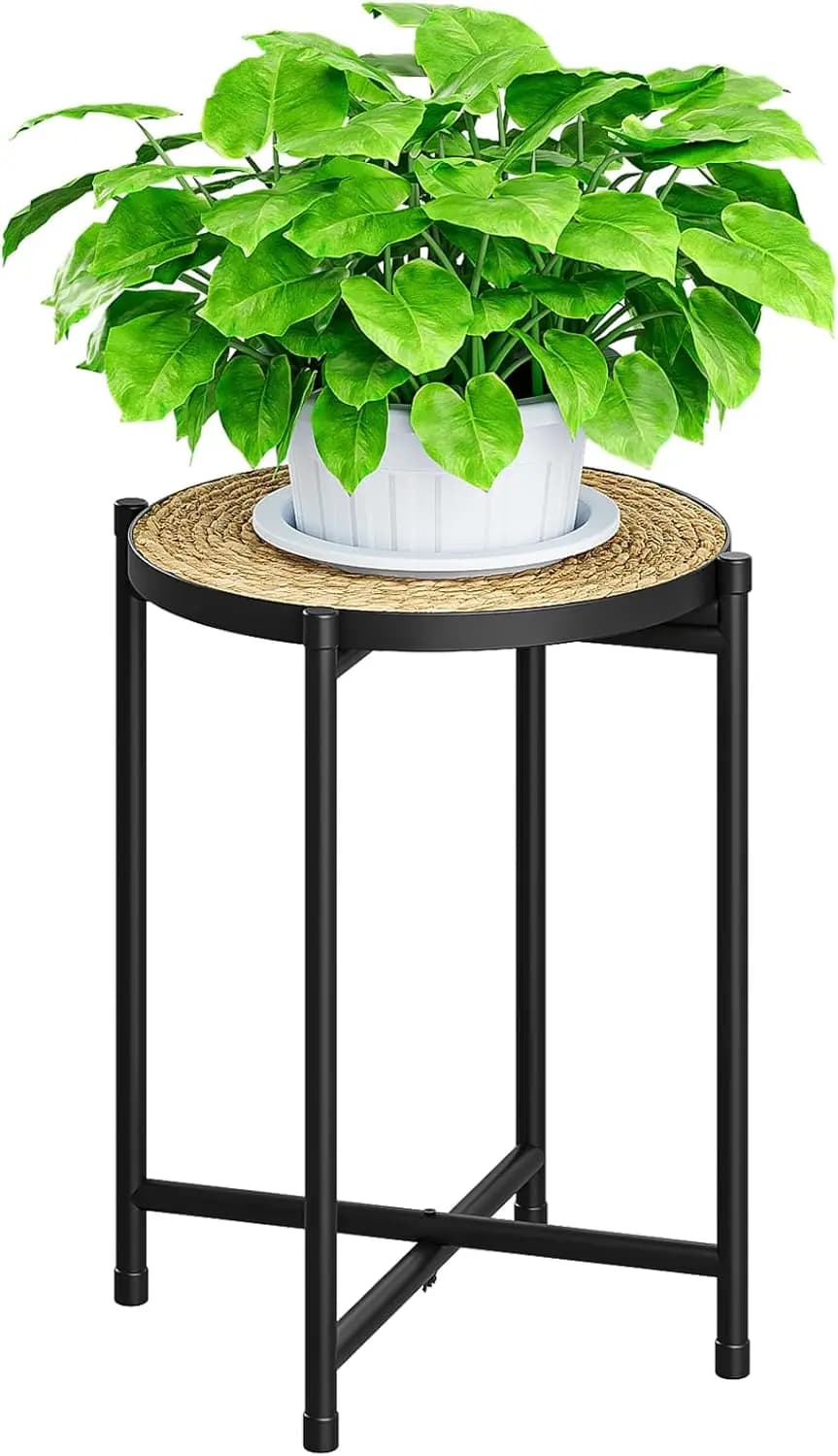Supporto Alto per Piante da Interno, Sgabello Angolare Boho, Piccolo Portapiante per Grandi Piante, Decorazione per Soggiorno, Camera da Letto, Balcone
