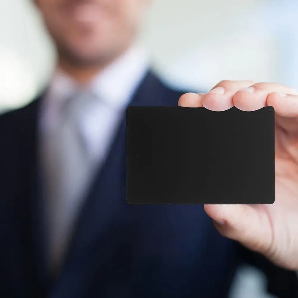 100 Pezzi Biglietti da Visita in Alluminio Vuoti, Carte Metalliche per Incisione Laser, Ultrasottili e Lisce per Stampa e Networking