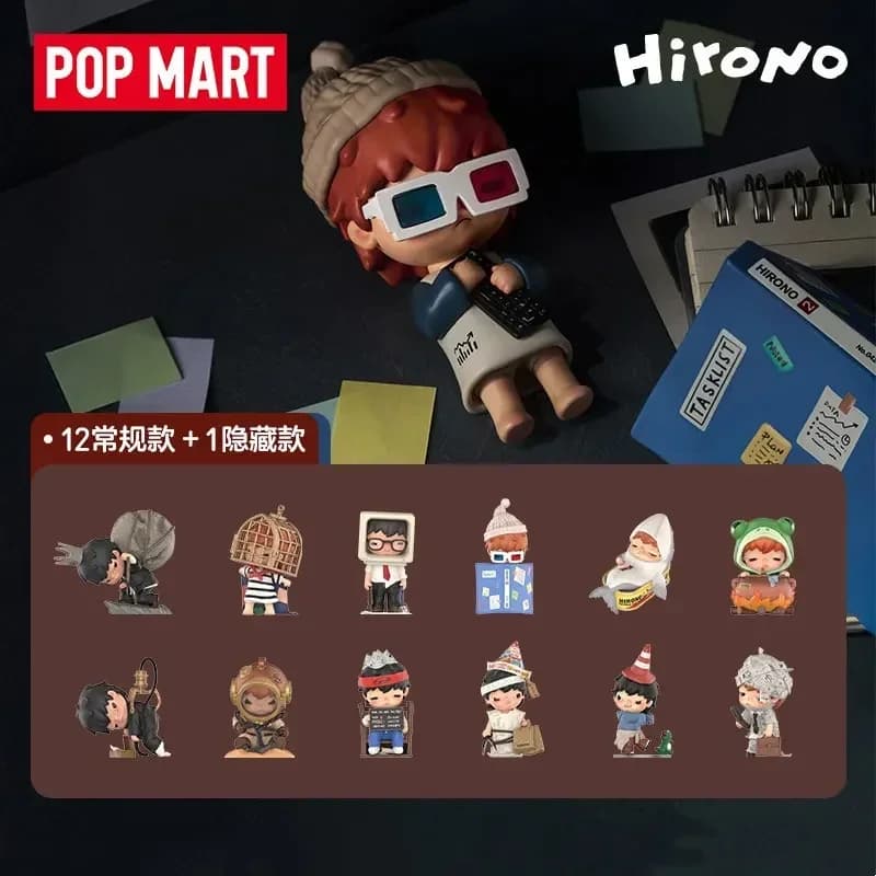 POP MART Hirono TAMED WILDGRASS Series Genuine Blind Box Toys Mystery Box Guess Bag Cute Doll Anime Action Figure Birthday Gift