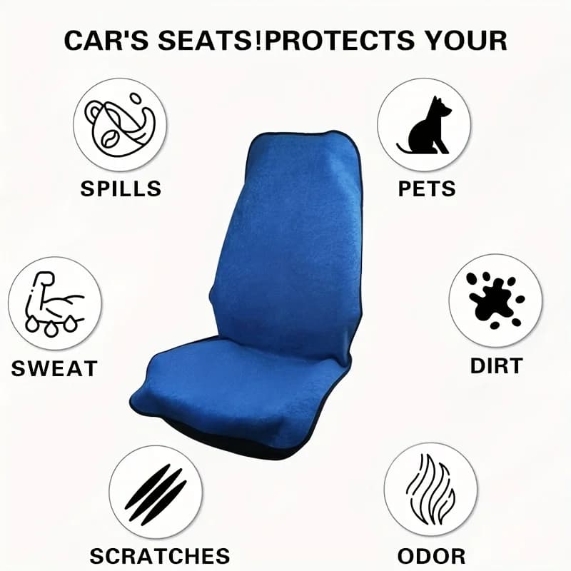 AUTOKING Fabric Seat Cover, Fitted Universal Measuring for Most Cars, SUVs, Trucks and Vans, Fabric Seat Protection