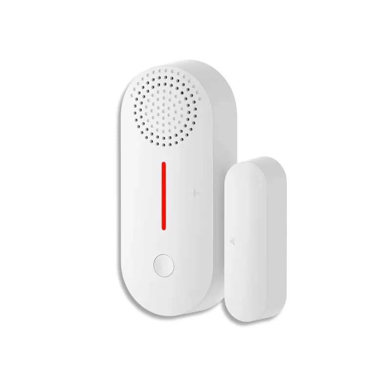 Allarme elettronico antifurto per porte e finestre magnetiche senza fili, allarme magnetico per porte con suono e luce wifi graffiti