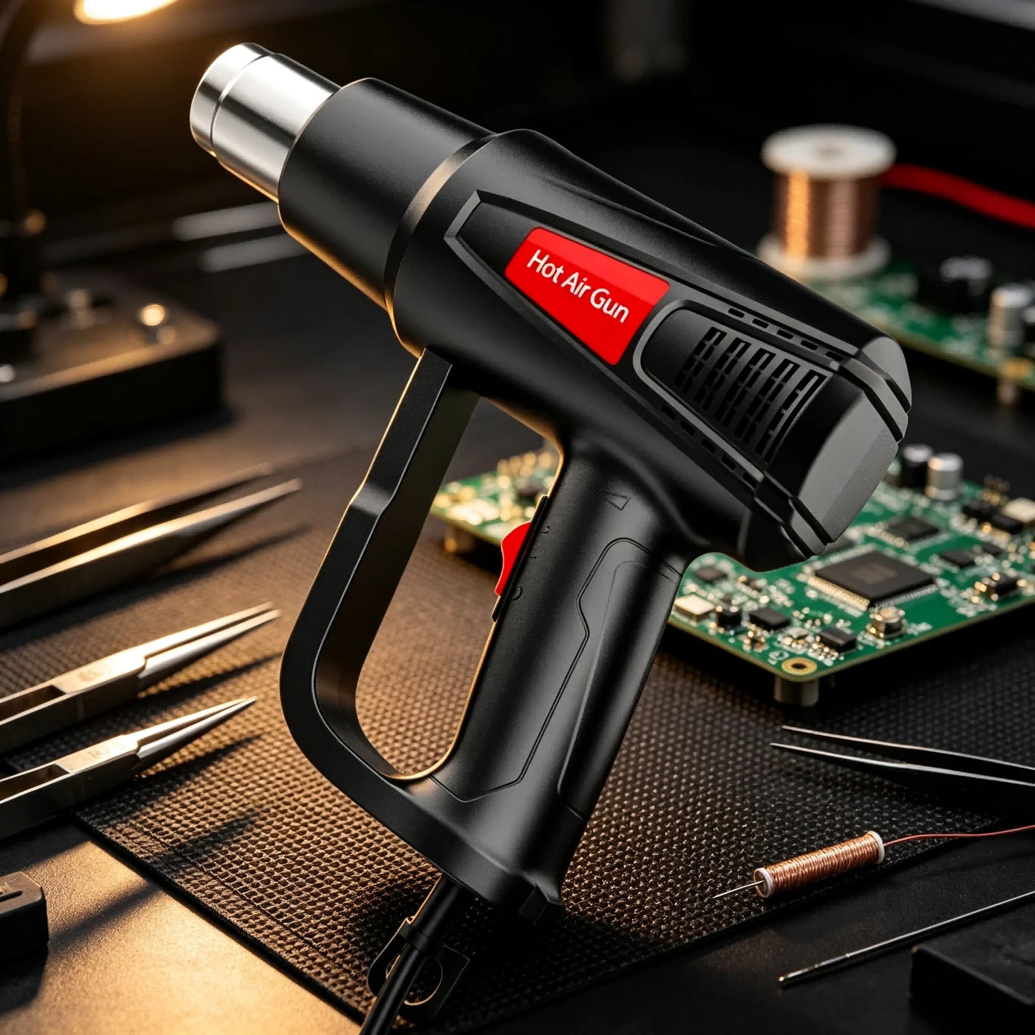 2000W Dual Temp Heat Gun Industrial Hot Air Gun, Home Commercial Use for Shrink Wrap, Paint Removing, Vinyl Wrapping