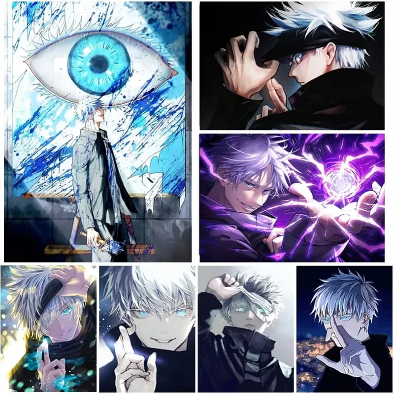 Japanese anime Oil Painting By Numbers Kits Jujutsu Kaisen DIY Pictures By Numbers Home Decor Birthday gift