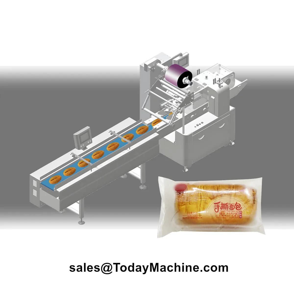 Confezionatrice automatica per fioritura di cuscini, caramelle, lecca-lecca, proteine, barre energetiche, cioccolato