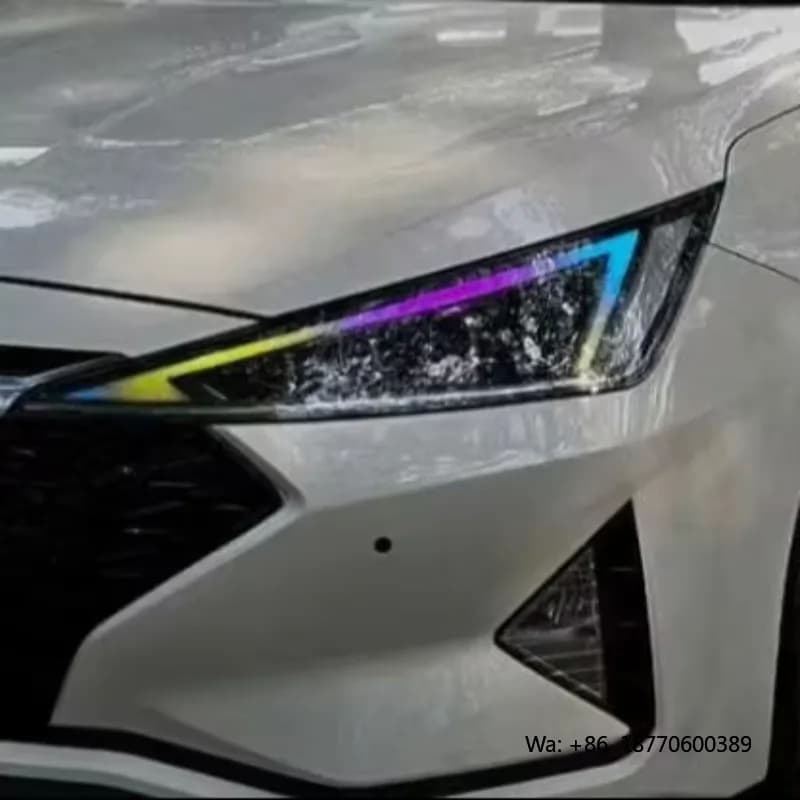 Factory Customized Auto Body Kits Headlights Front Lamps for Hyundai Elantra 2019 2020 LED Day Time Running Lights DRL WRGB