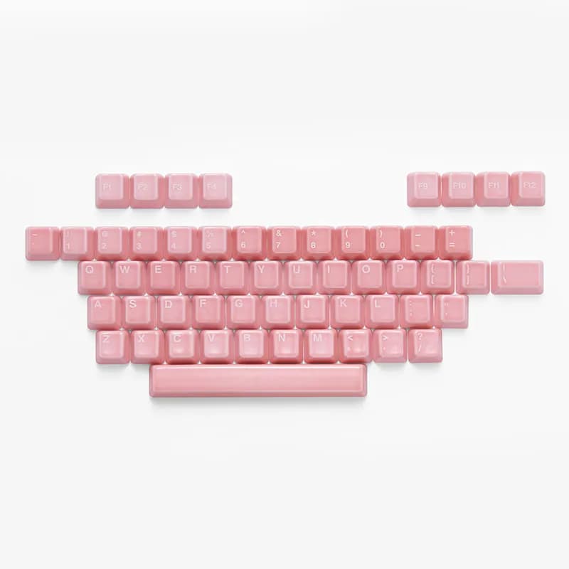 Shanhai Ceramic Keycap Set Character Area A Set Pink Custom Keycaps for Mechanical Keyboard Magnetic Axis Key Caps Collect Gifts