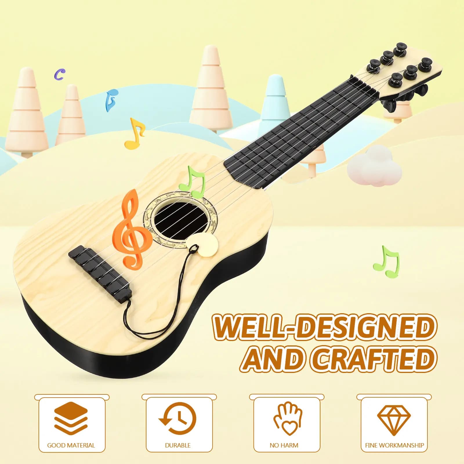 Ukulele per Bambini, Strumento Musicale Portatile per Principianti, Regalo Educativo Divertente per Ragazzi e Ragazze