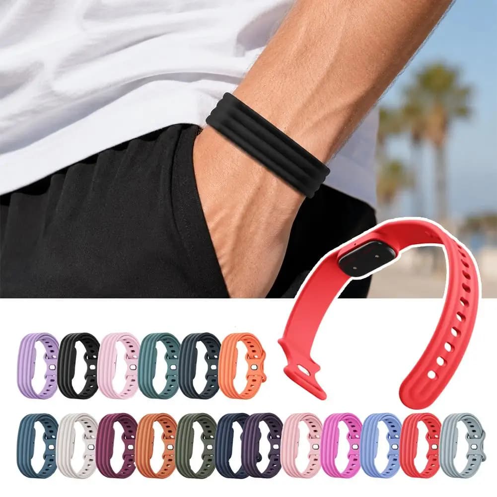 For Google Fitbit Air Smart Watch Band Butterfly Double Lock Clasp Sweatproof Breathable Replacement Wristband Watch Strap