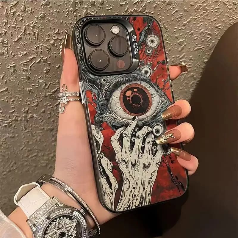 Devil Eyes Pattern Phone Case For iPhone 17 16 Pro Max 15 14 13 12 11 XS X XR 7 8 Plus 16E 17 Shockproof Bumper Protection Cover