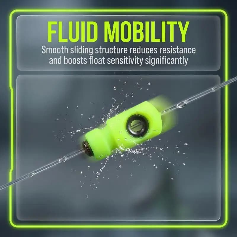 Rotating Pins Fishing Connector Float Hanging Plug Strong Rigging Tackle Accessories for Bass Trout and Carp Fishing