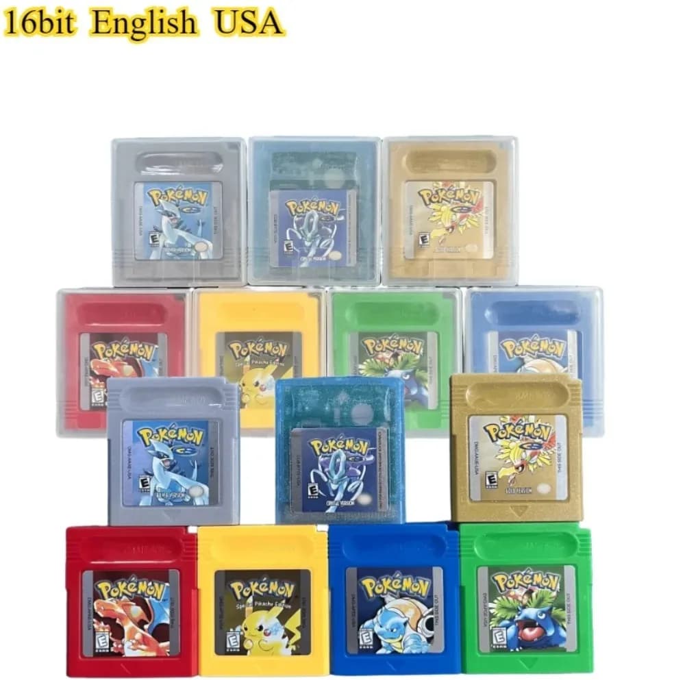 Cartuccia di gioco per console 16 bit Pocket Monsters, scheda di gioco GBC, serie Pocket Monsters in inglese americano, regalo di Natale