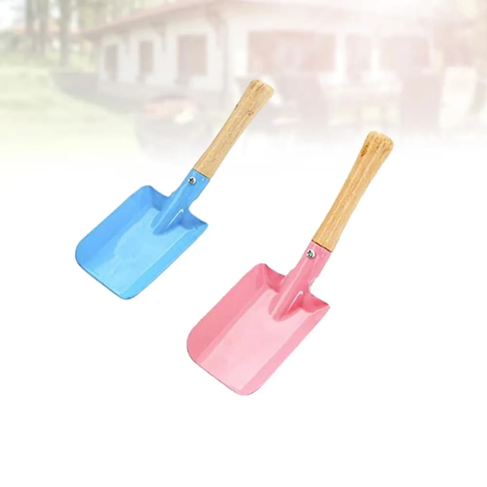 Set di 2 Piccole Pale da Giardino, Paletta in Ferro Premium per Scavare e Piantare Semi, Bulbi e Fiori