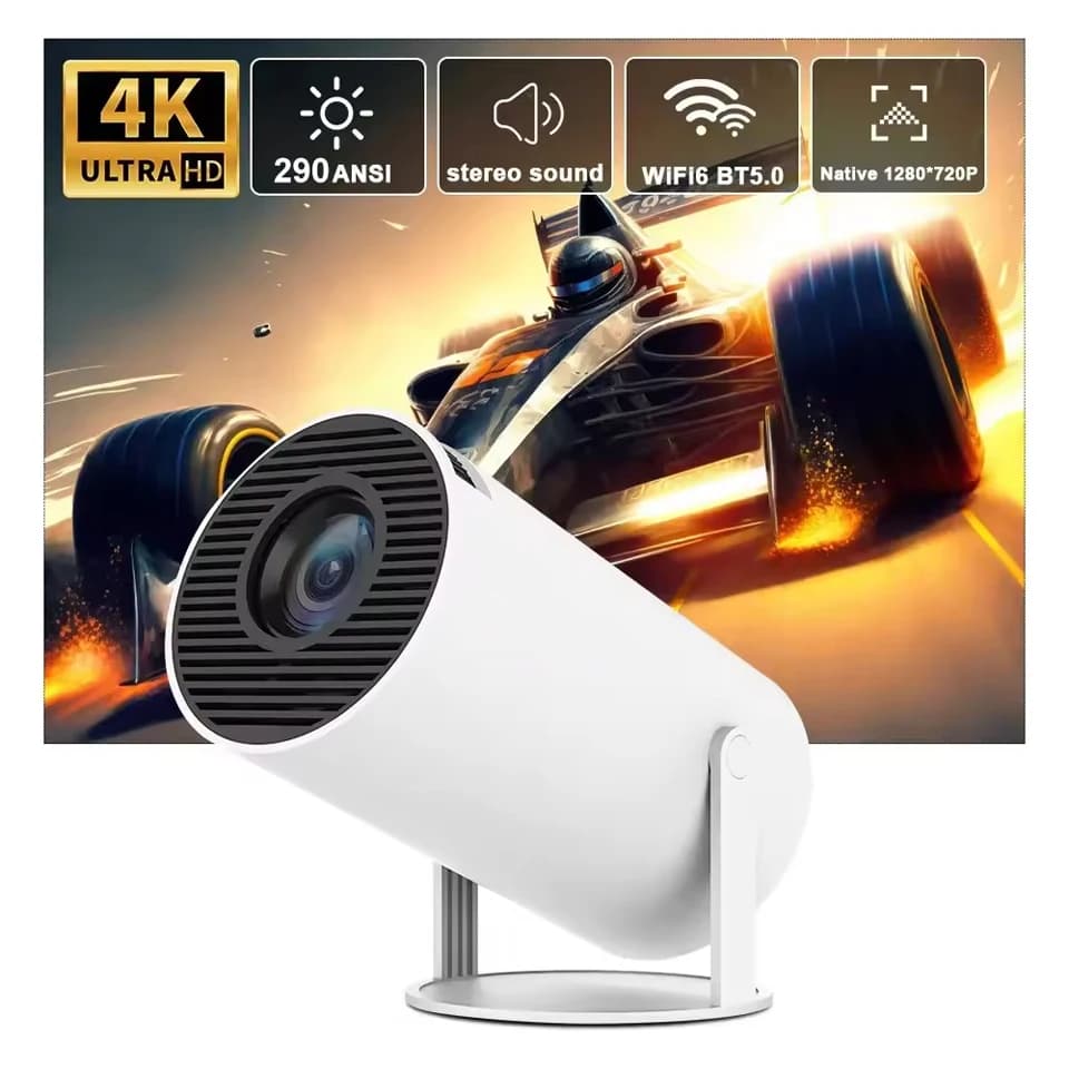 2026 New Portable Projector Exterior 4K Wifi 1080P 1280*720P HD Home Cinema Video Film LED Projector Video Projection