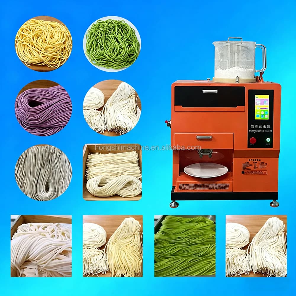 Macchina Automatica in Acciaio Inox per la Produzione di Noodles Freschi, Estrusore Commerciale per Pasta Cinese, Giapponese e Coreana
