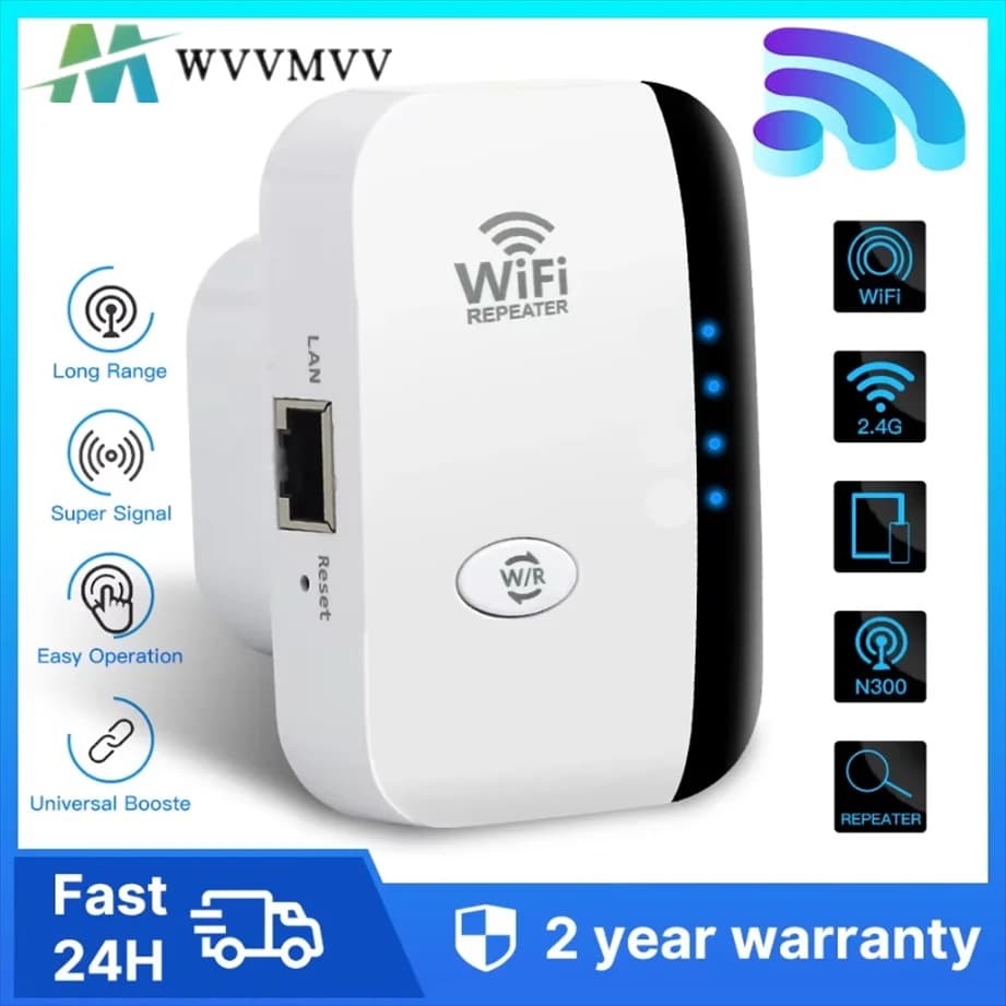 300Mbps Wireless WIFI Ripetitore Wifi Remoto Extender Amplificatore WiFi 802.11N Wi Fi Booster Ripetitore Amplificatore Wi Fi Reapeter