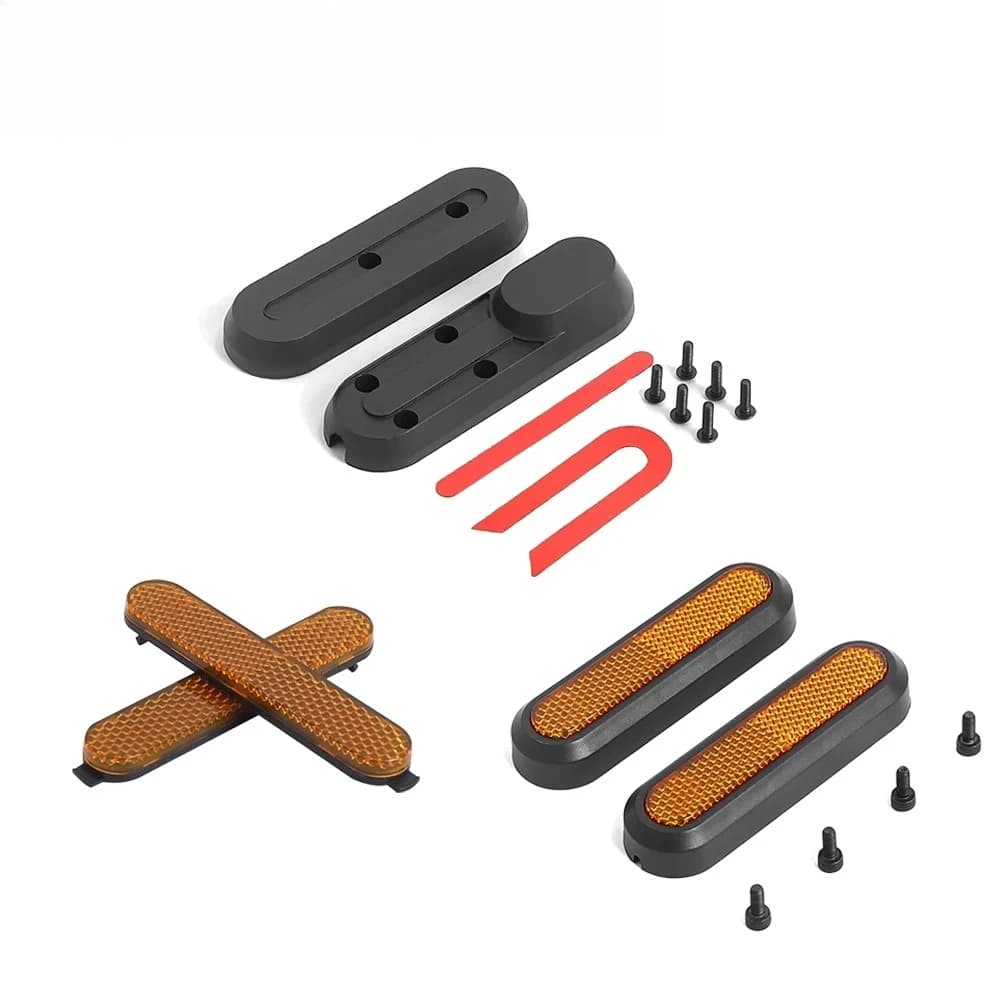 Per Xiaomi Mi 4 Scooter elettrico forcella anteriore adesivi riflettenti laterali Proteggi guscio copriruota posteriore coprimozzo parti riflettenti