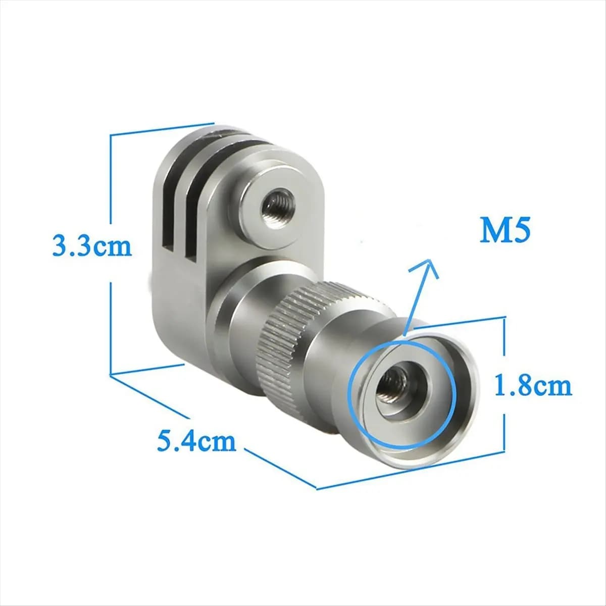 (ABYM) Supporto per Telecamera da Bicicletta, Connettore per Mozzo Ruota, Supporto per Action Camera, Accessorio per Bicicletta